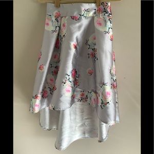 Chi Chi London Floral Hi-Low Skirt